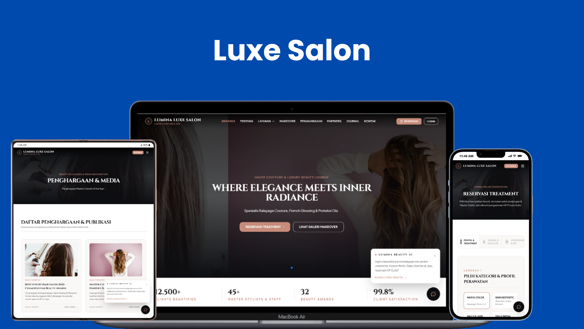 Sistem Informasi Company Profile dan Booking Online Salon Kecantikan Terpadu