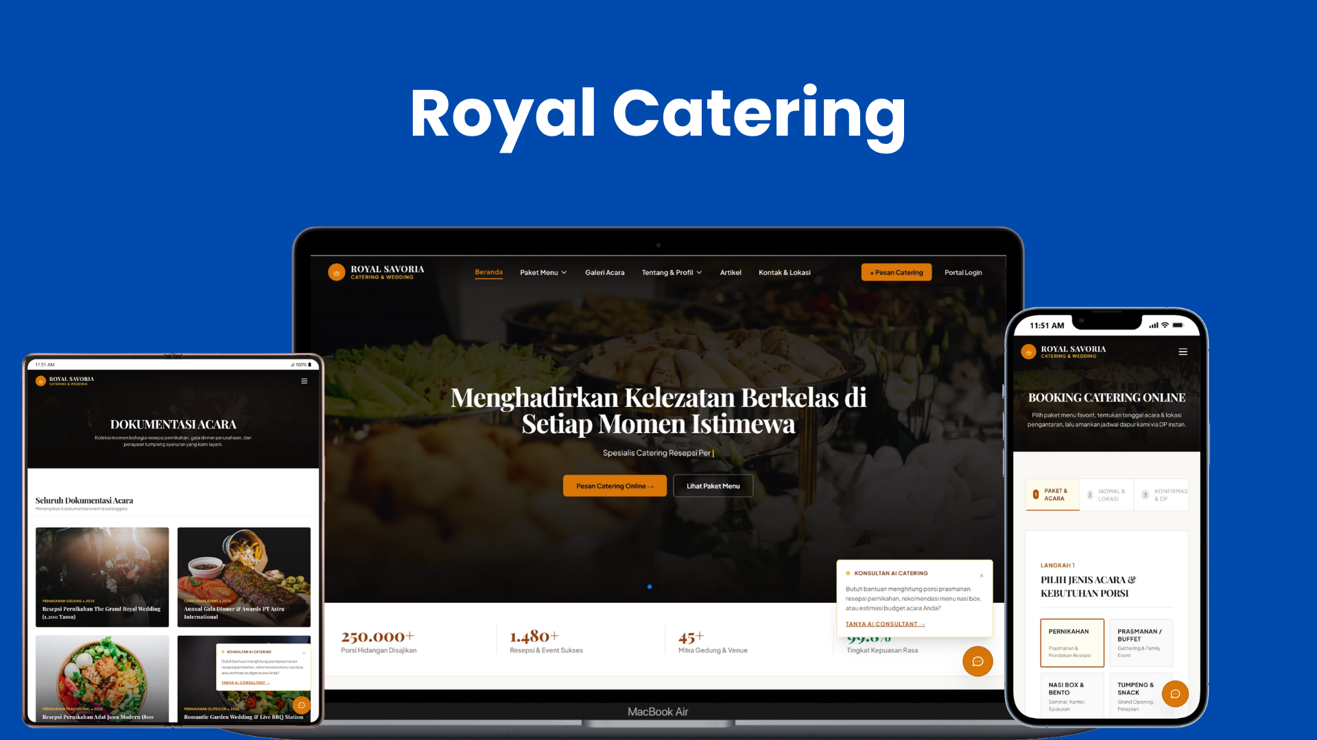 Sistem Informasi Company Profile dan Booking Online Layanan Catering Terpadu