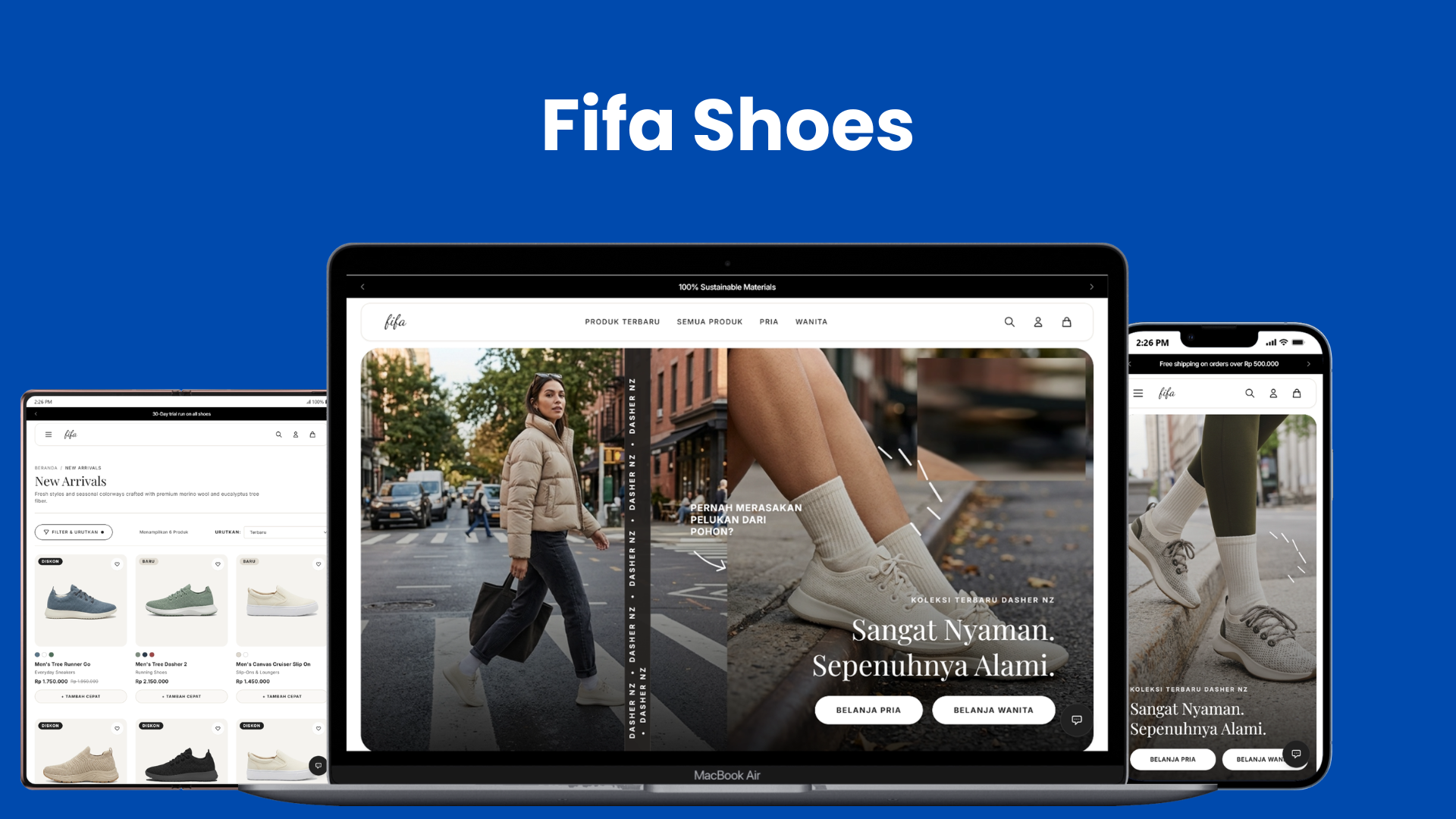 Sistem E Commerce Sustainable Footwear FIFA