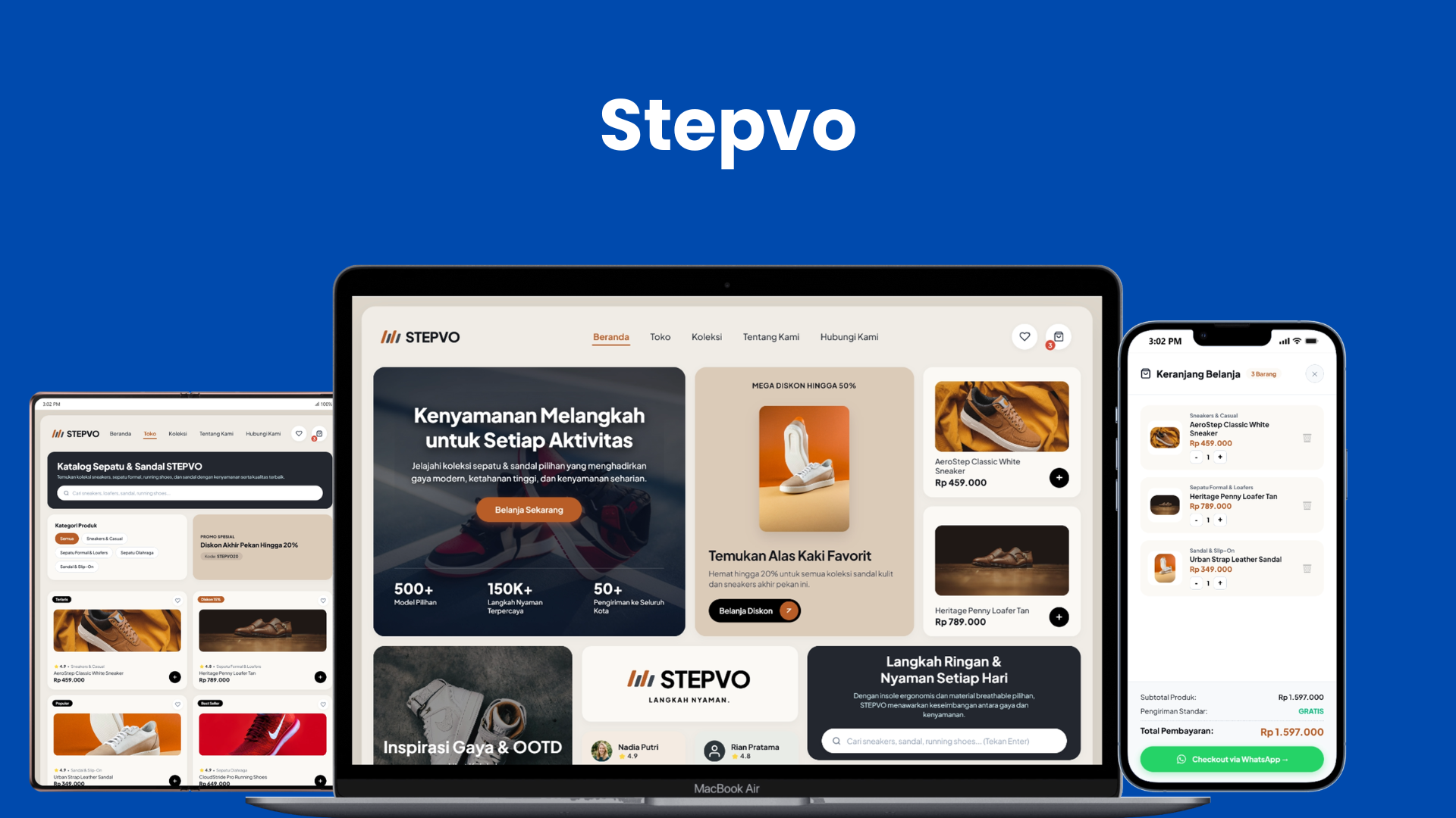 STEPVO Footwear Platform Katalog