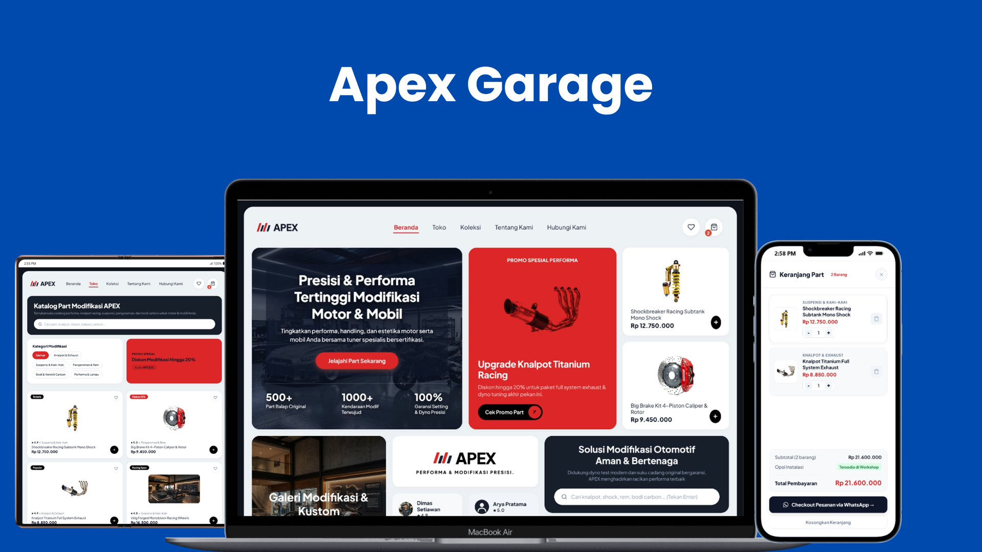 Sistem Katalog Suku Cadang APEX GARAGE