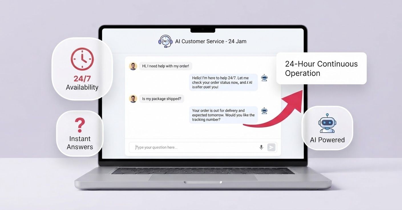 Chatbot AI untuk Website: Customer Service Otomatis 24 Jam